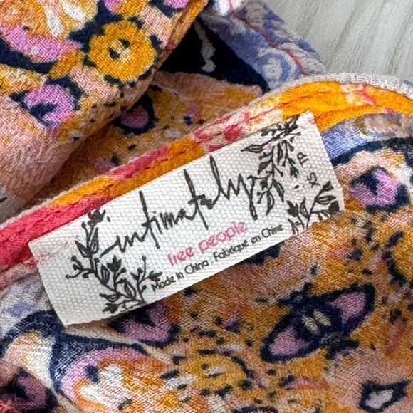 Intimately Free People Gypsy Rayon Asymmetrical Double VNeck Trapeze Dress Sz XS - Picture 6 of 8